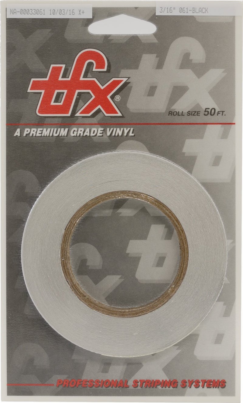 Universal TFX 00033061 - Auto Customizing Dual Pinstripe - 3/16" x 50' (1/16" Stripe, Gap, 1/16" Stripe) - 061-Black - Image 2